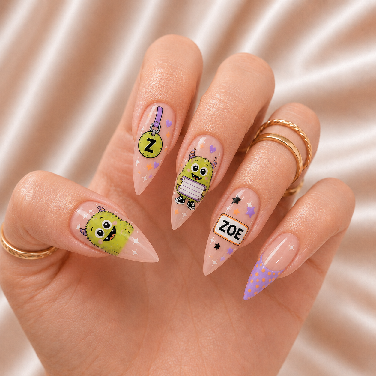 Little Monster - Personalized Press-On Nails