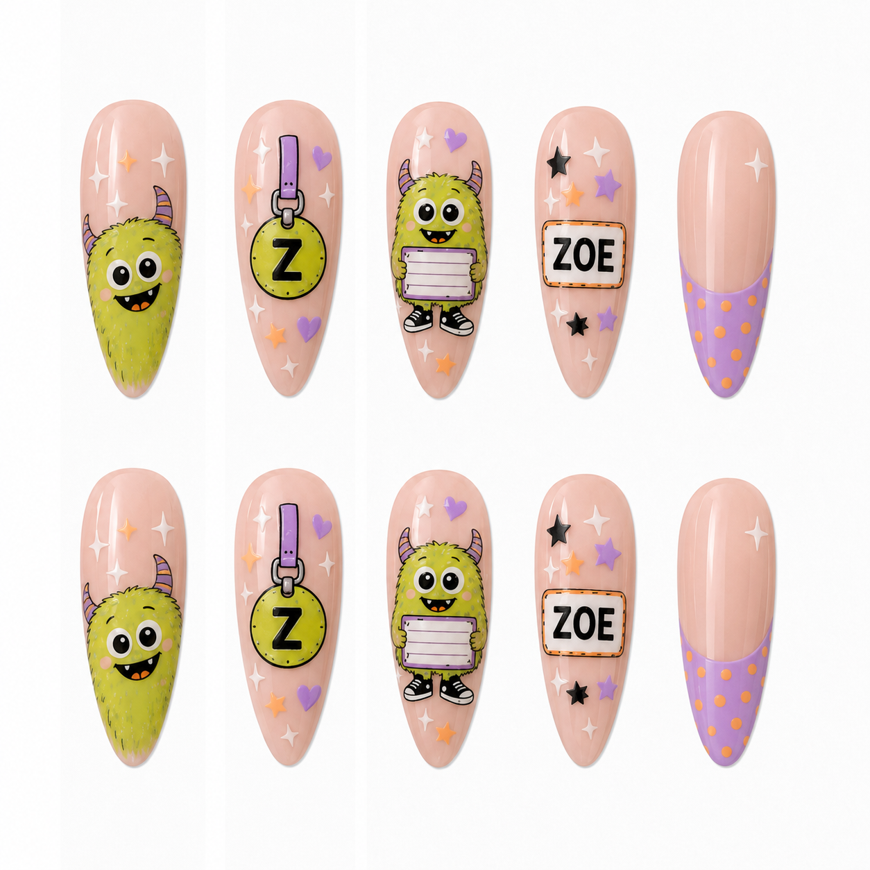 Little Monster - Personalized Press-On Nails