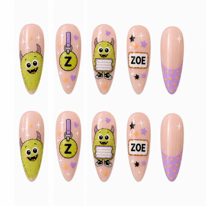 Little Monster - Personalized Press-On Nails