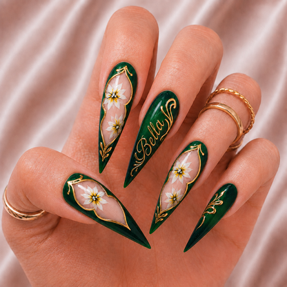 Emerald Garden - Personalized Press-On Nails