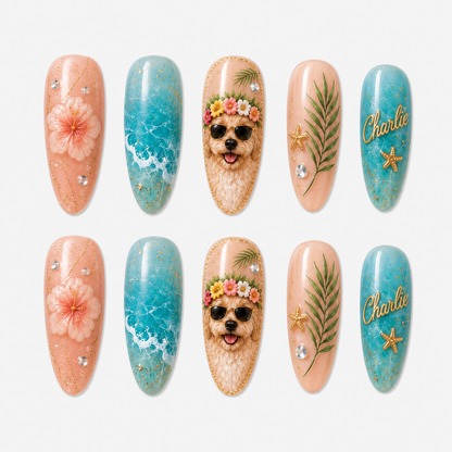 Hawaiian Pet - Personalized Press-On Nails
