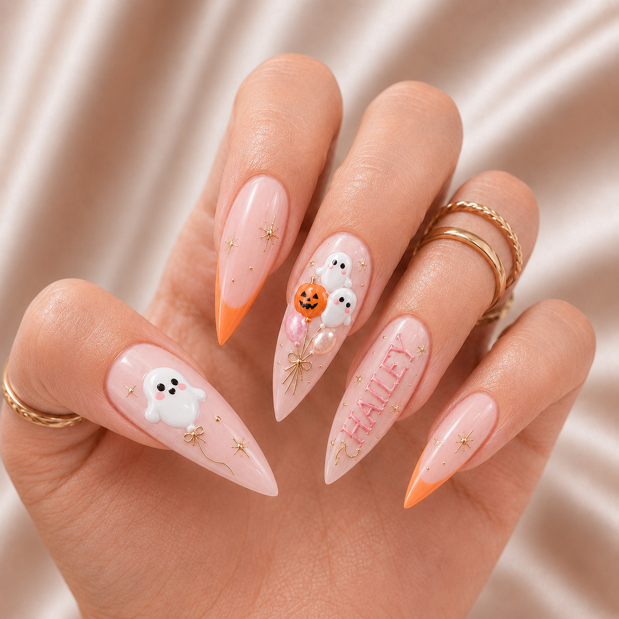 Ghost Balloon - Personalized Press-On Nails (Copy)