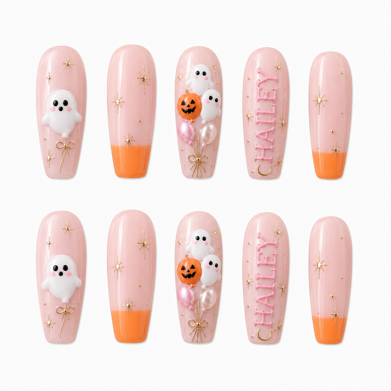 Ghost Balloon - Personalized Press-On Nails (Copy)