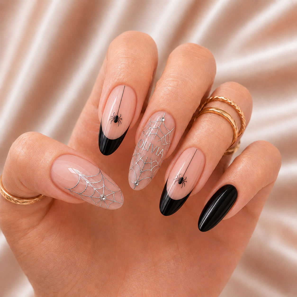 Black Widow - Personalized Press-On Nails