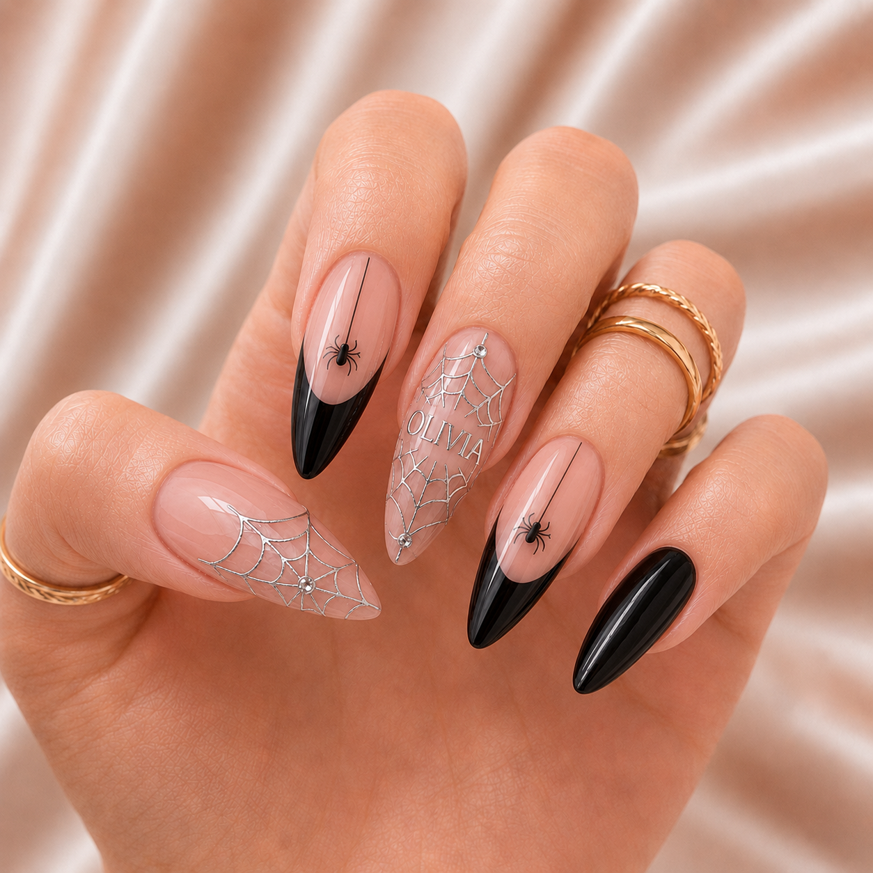Black Widow - Personalized Press-On Nails
