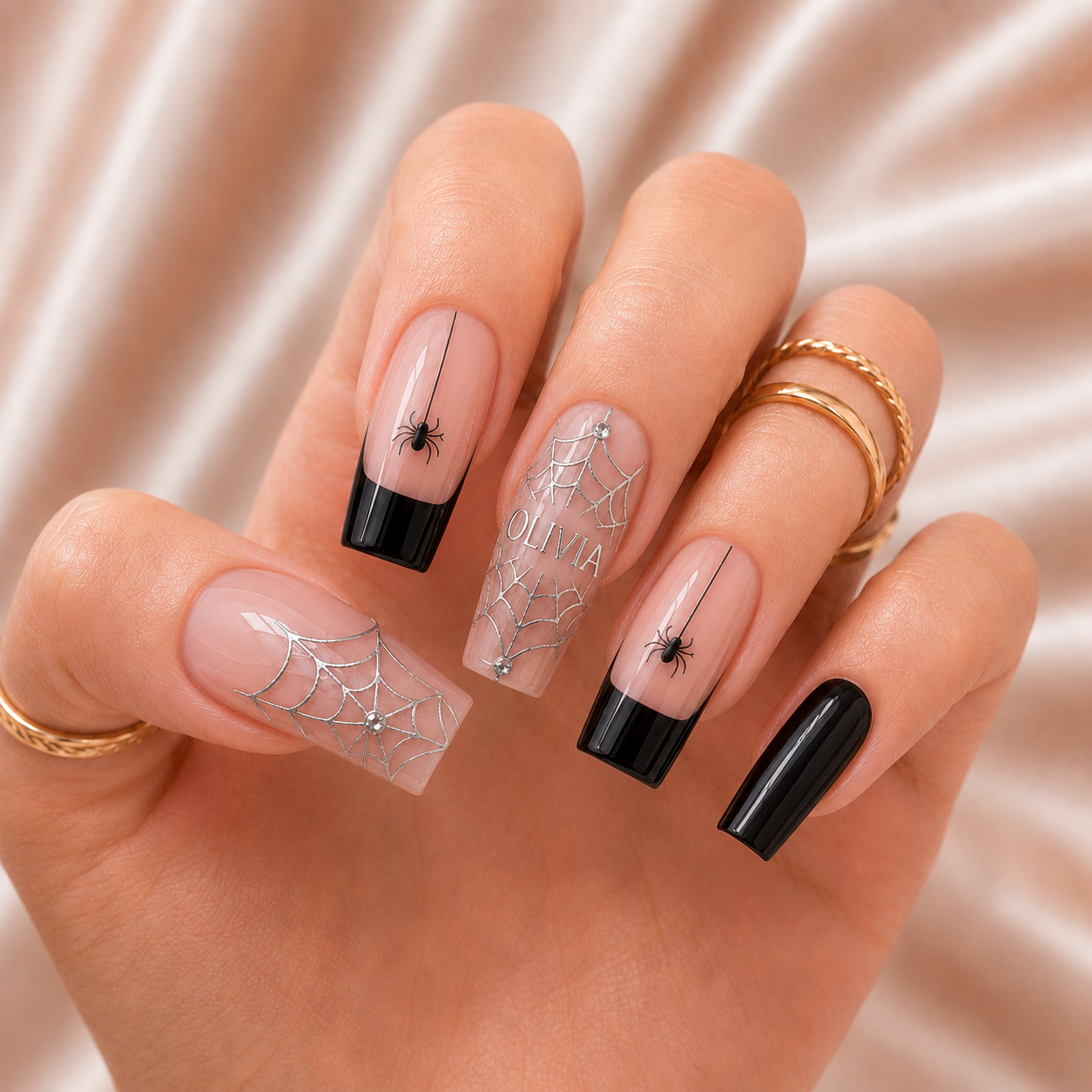Black Widow - Personalized Press-On Nails