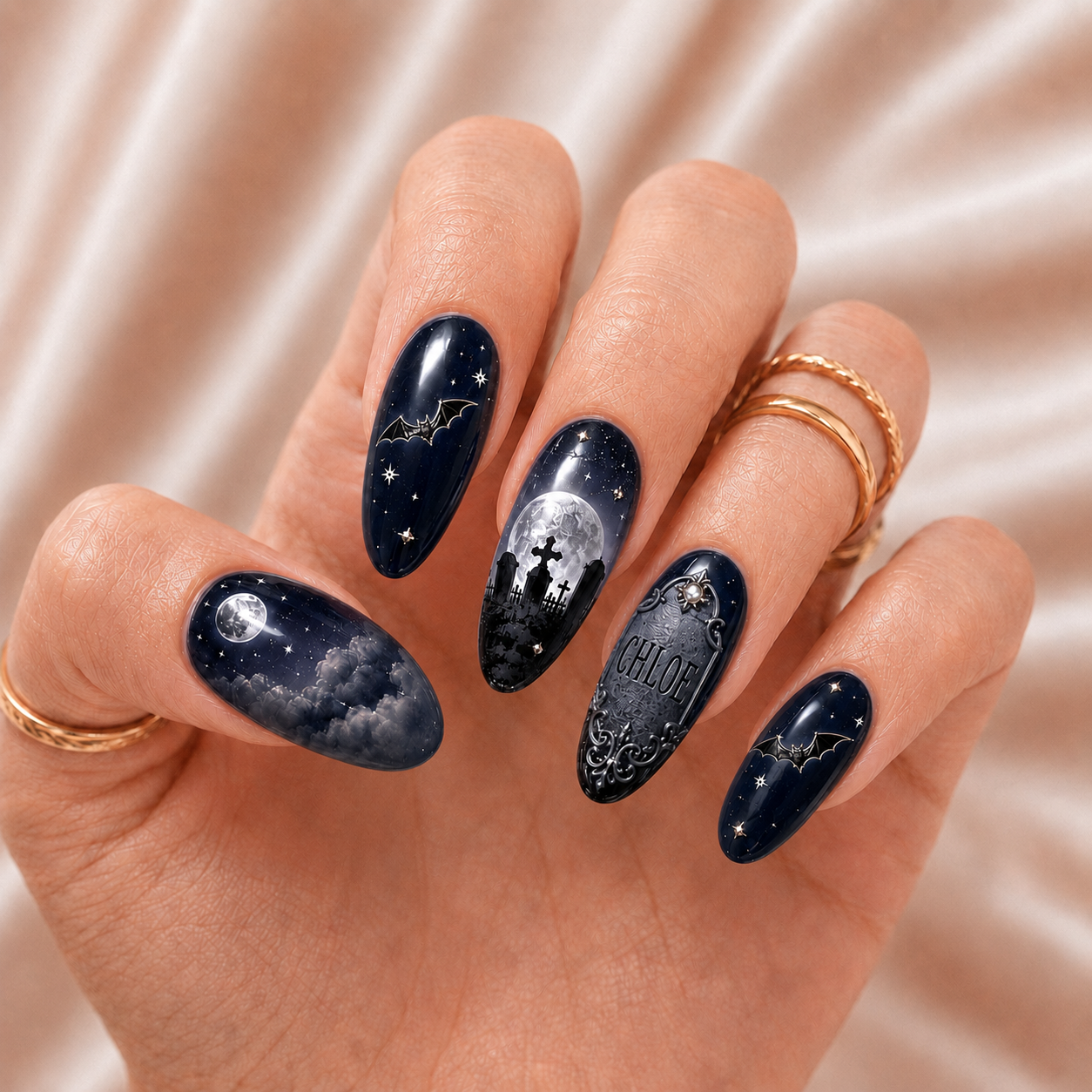 Graveyard Glam - Personalized Press-On Nails