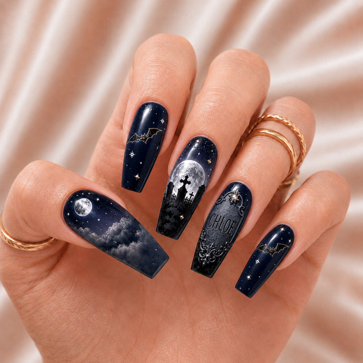 Graveyard Glam - Personalized Press-On Nails