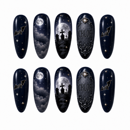 Graveyard Glam - Personalized Press-On Nails