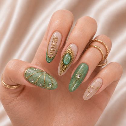 Jade Oracle - Personalized Press-On Nails