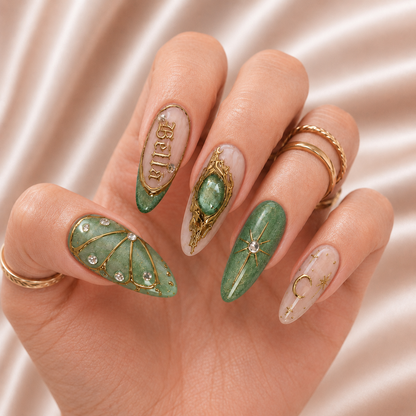 Jade Oracle - Personalized Press-On Nails