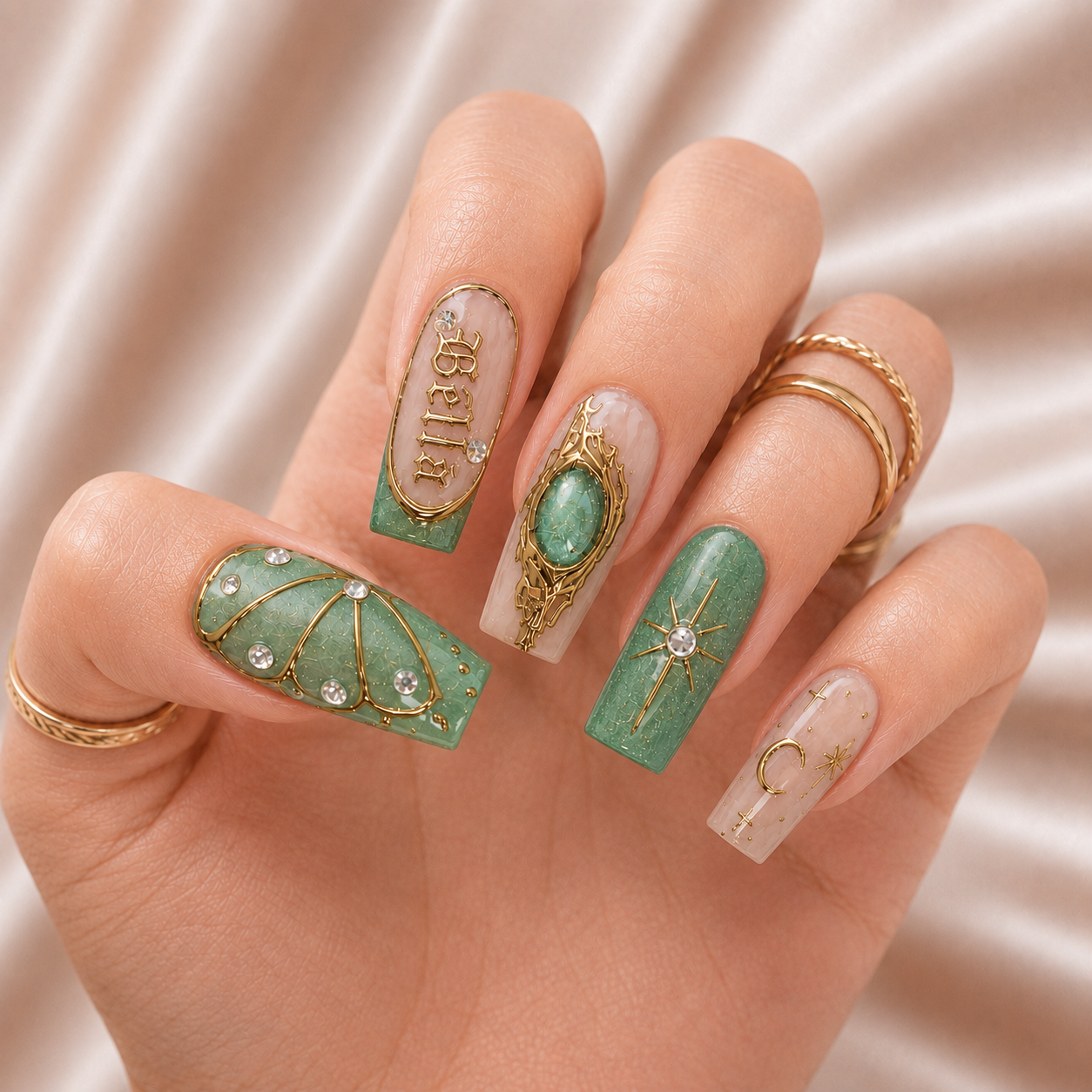 Jade Oracle - Personalized Press-On Nails