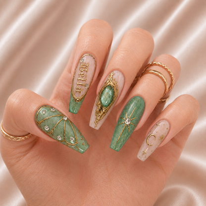 Jade Oracle - Personalized Press-On Nails
