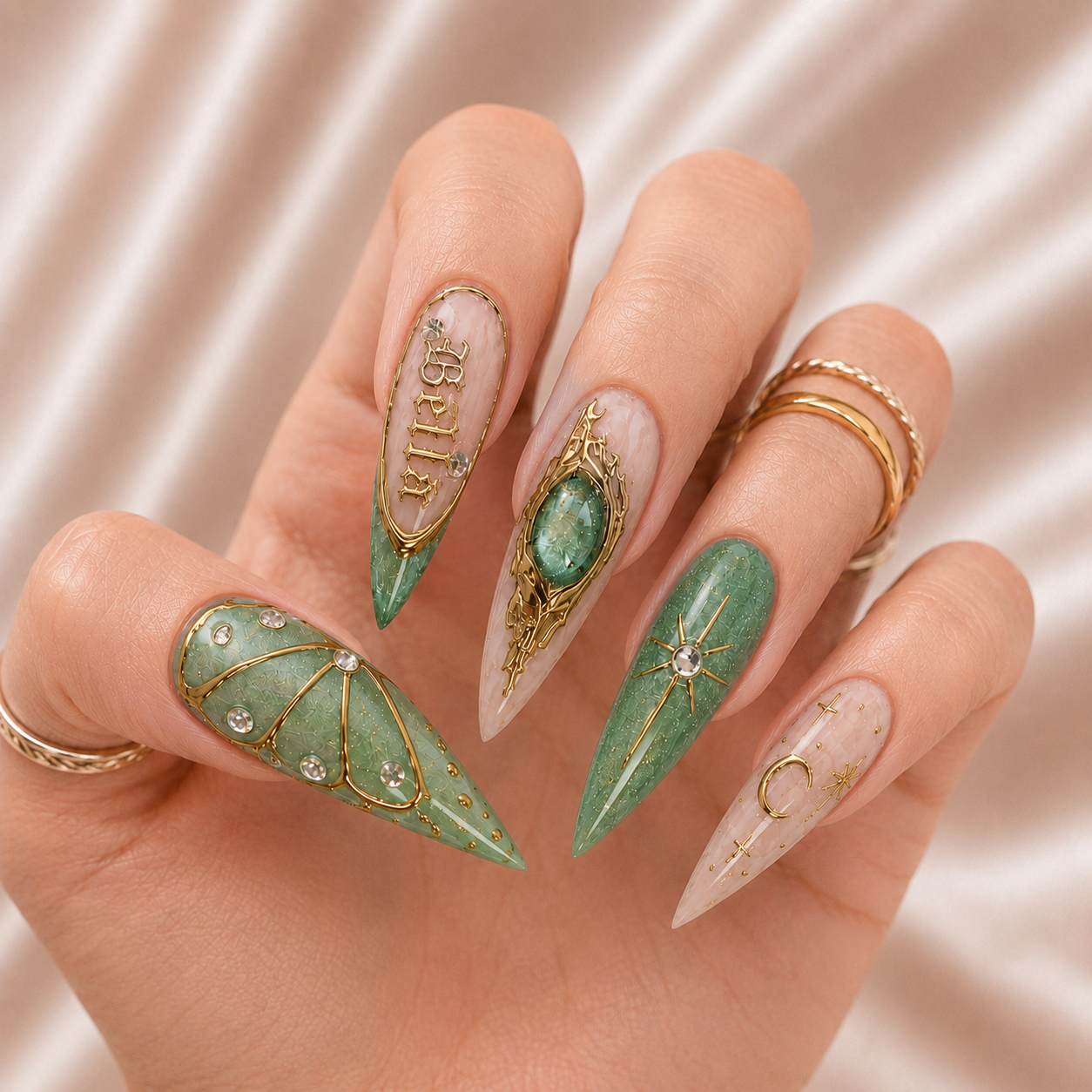 Jade Oracle - Personalized Press-On Nails