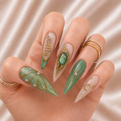 Jade Oracle - Personalized Press-On Nails