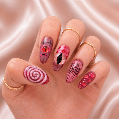 Hypnotic Nightmare - Personalized Press-On Nails