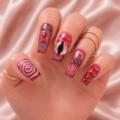 Hypnotic Nightmare - Personalized Press-On Nails