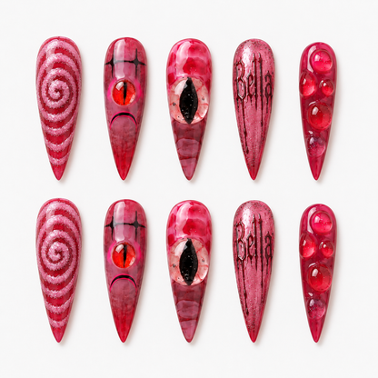 Hypnotic Nightmare - Personalized Press-On Nails