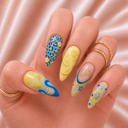 Martini Lemon - Personalized Press-On Nails