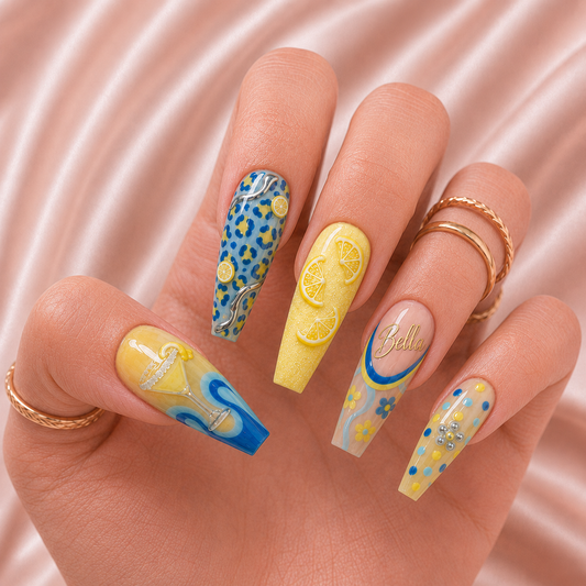 Martini Lemon - Personalized Press-On Nails alternate image