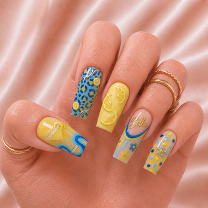 Martini Lemon - Personalized Press-On Nails
