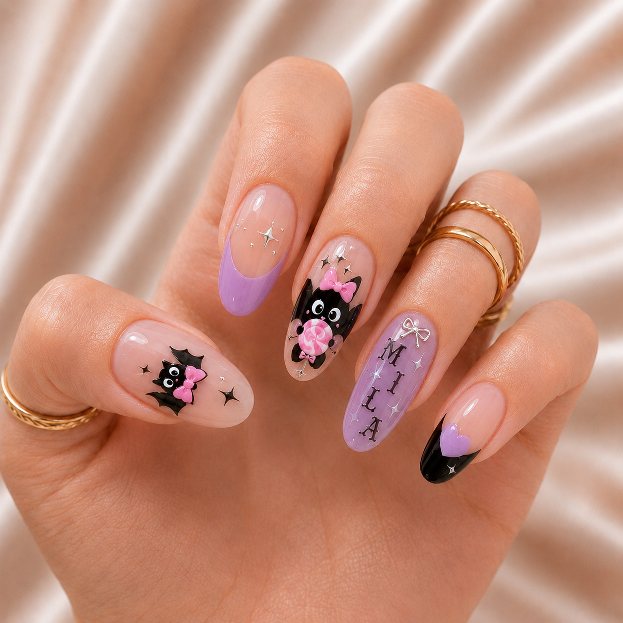 Bat Candy - Personalized Press-On Nails