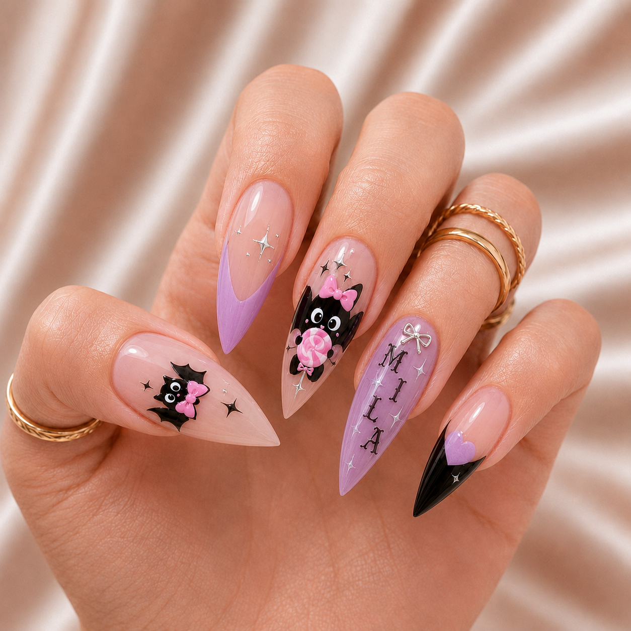 Bat Candy - Personalized Press-On Nails