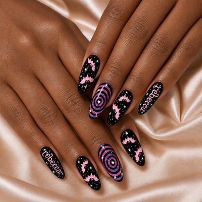 Gothic Bat - Personalized Press-On Nails