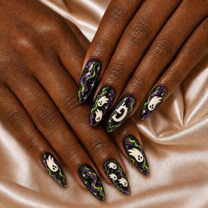 Cute Ghost - Personalized Press-On Nails