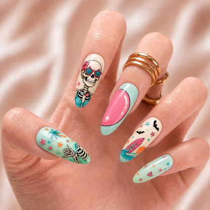 Spooky Cute Summer - Personalized Press-On Nails