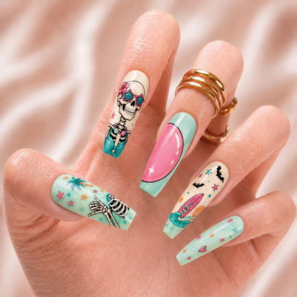Spooky Cute Summer - Personalized Press-On Nails
