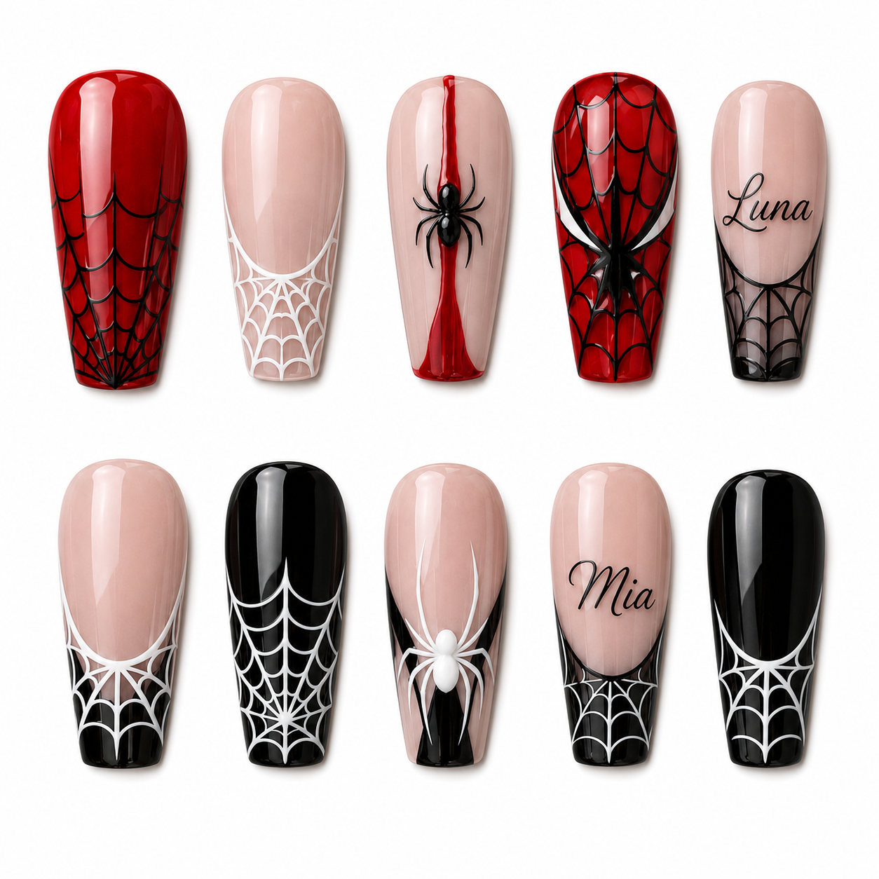 Spider Hero Web – Personalized Press-On Nails