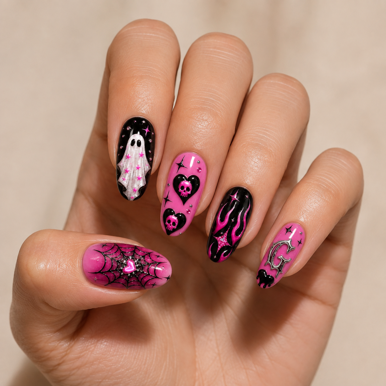 Spooky Y2K - Personalized Press-On Nails