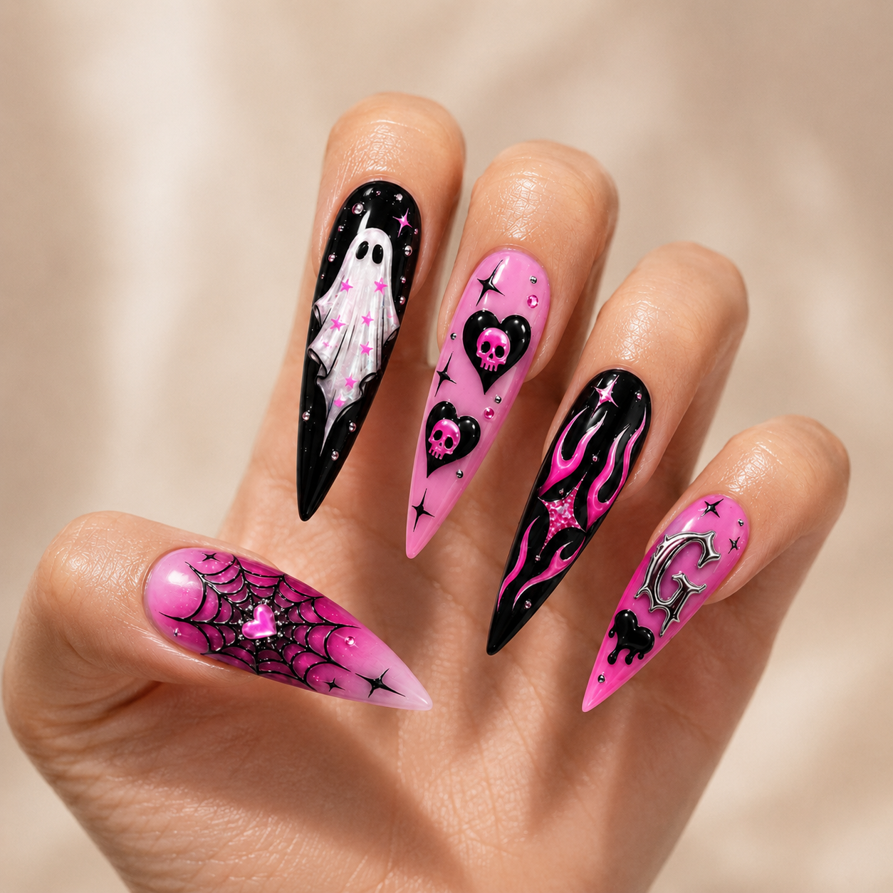 Spooky Y2K - Personalized Press-On Nails