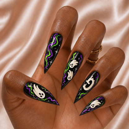 Cute Ghost - Personalized Press-On Nails