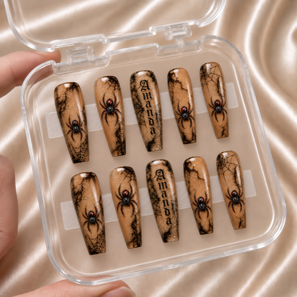 Spider Halloween - Personalized Press-On Nails