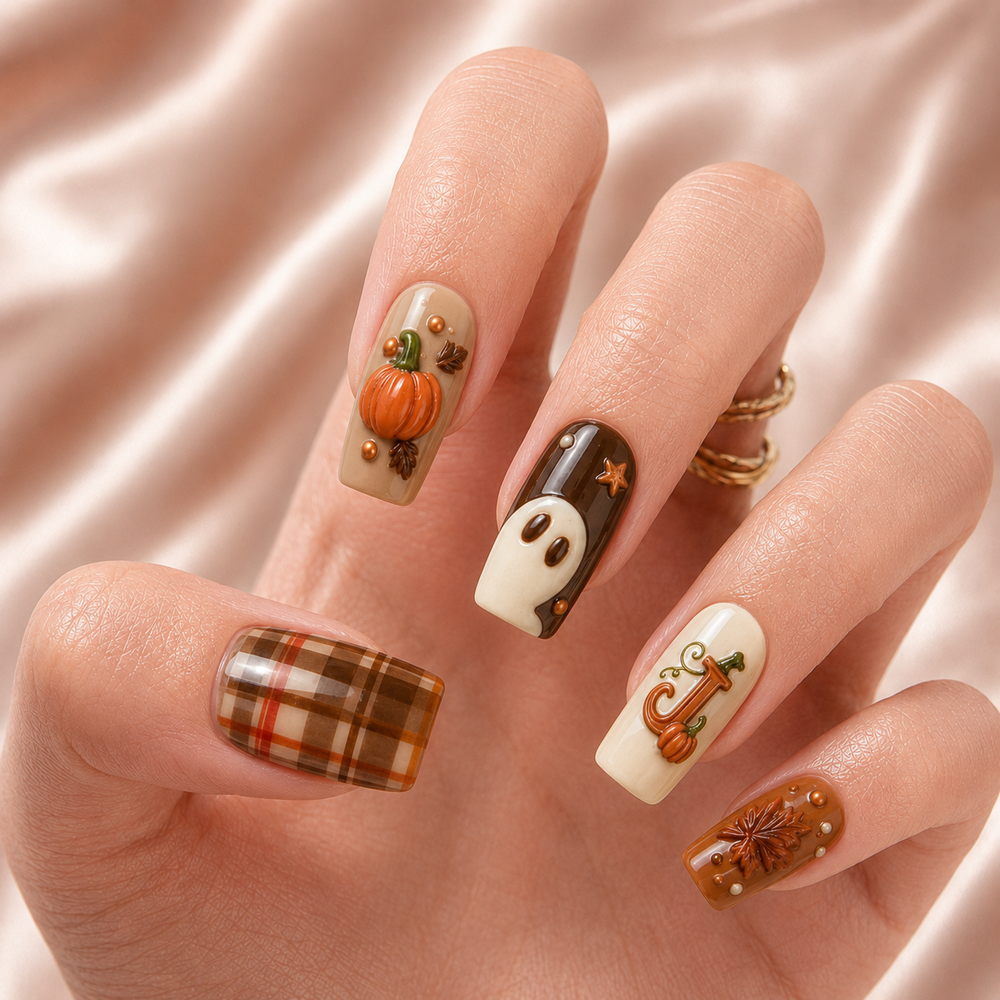 Cozy Autumn - Personalized Press-On Nails
