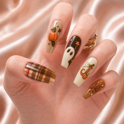 Cozy Autumn - Personalized Press-On Nails