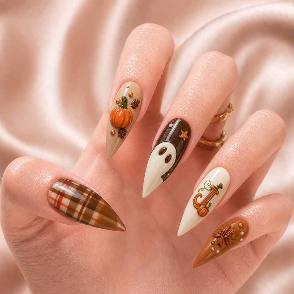 Cozy Autumn - Personalized Press-On Nails