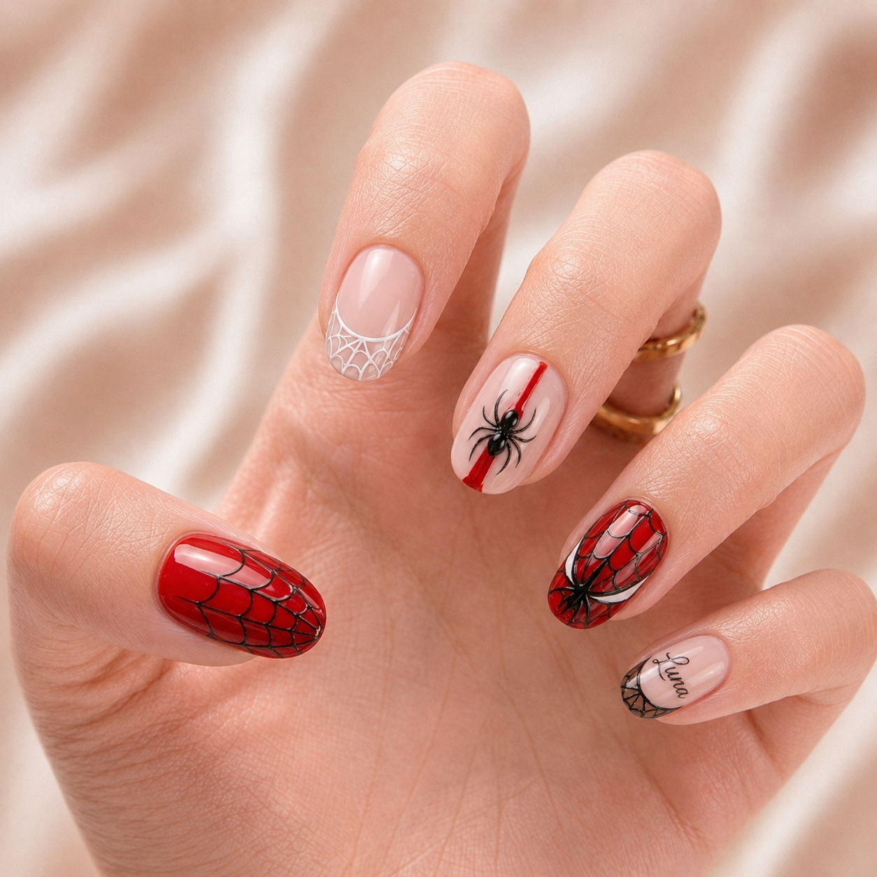 Spider Hero Web – Personalized Press-On Nails