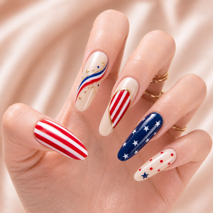 Bestie Stars Forever – Personalized Press-On Nails