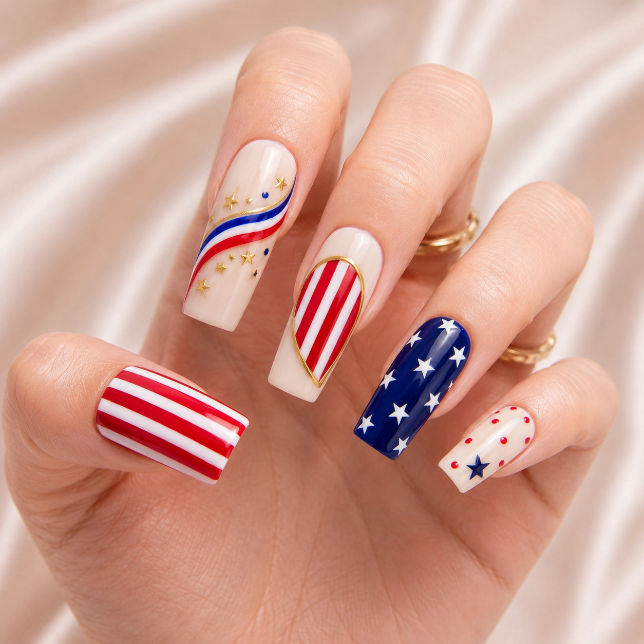 Bestie Stars Forever – Personalized Press-On Nails