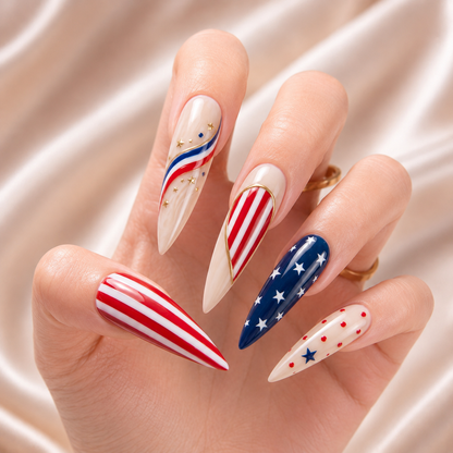 Bestie Stars Forever – Personalized Press-On Nails