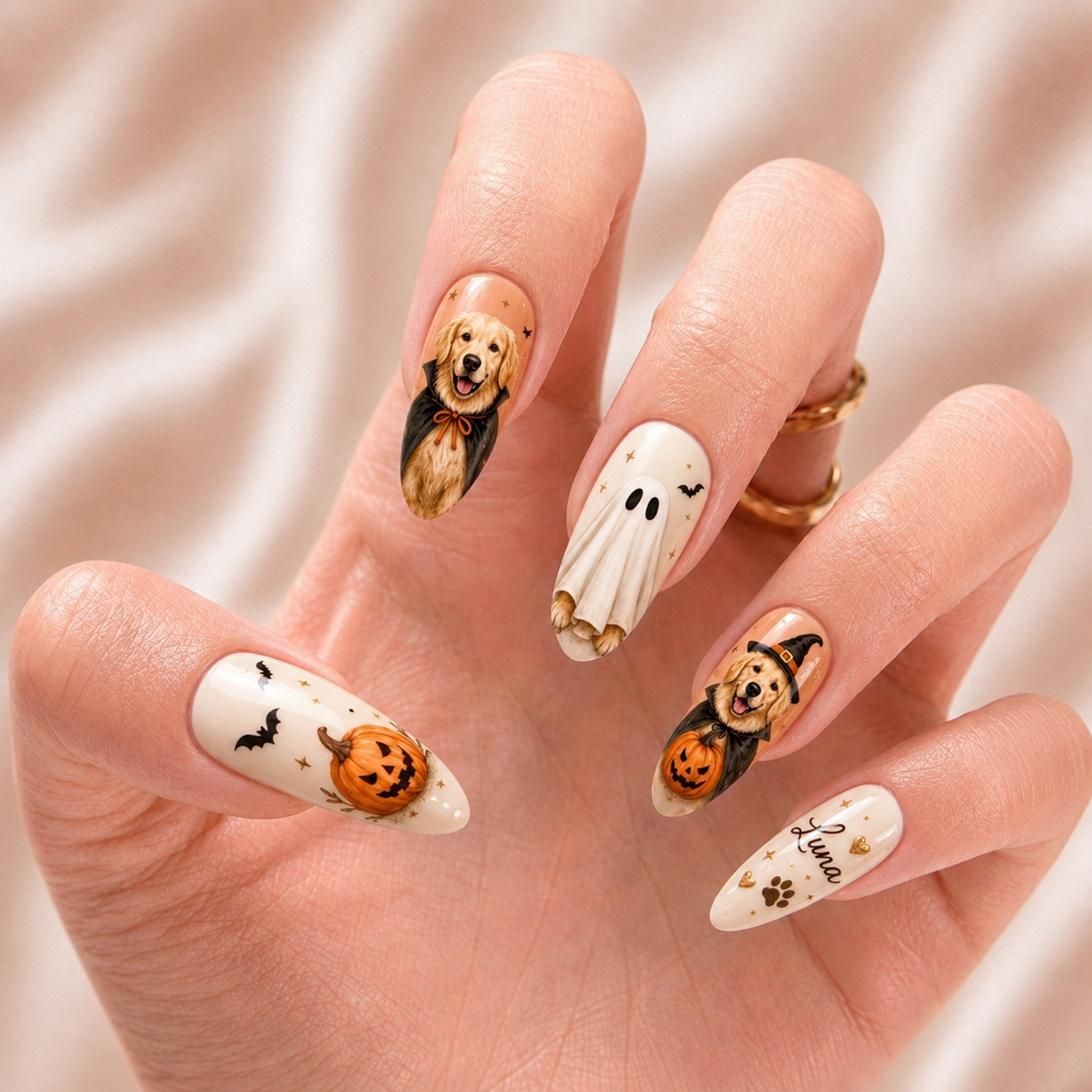 Customizes Dog Halloween – Personalized Press-On Nails