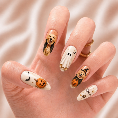 Customizes Dog Halloween – Personalized Press-On Nails