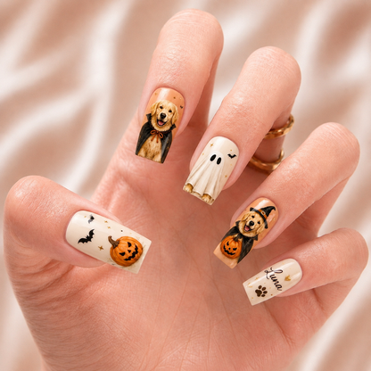 Customizes Dog Halloween – Personalized Press-On Nails