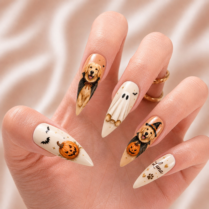 Customizes Dog Halloween – Personalized Press-On Nails