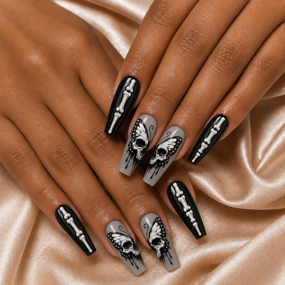 Skull Skeleton - Personalized Press-On Nails