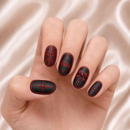 Halloween Coffins - Personalized Press-On Nails