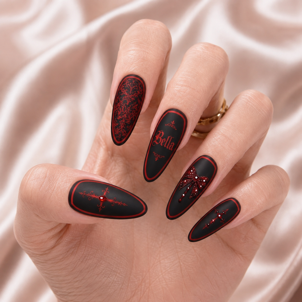 Halloween Coffins - Personalized Press-On Nails